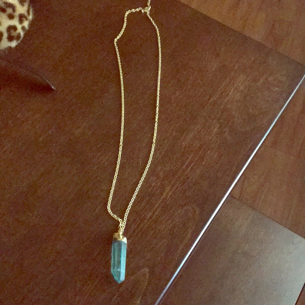 Gold and turquoise necklace